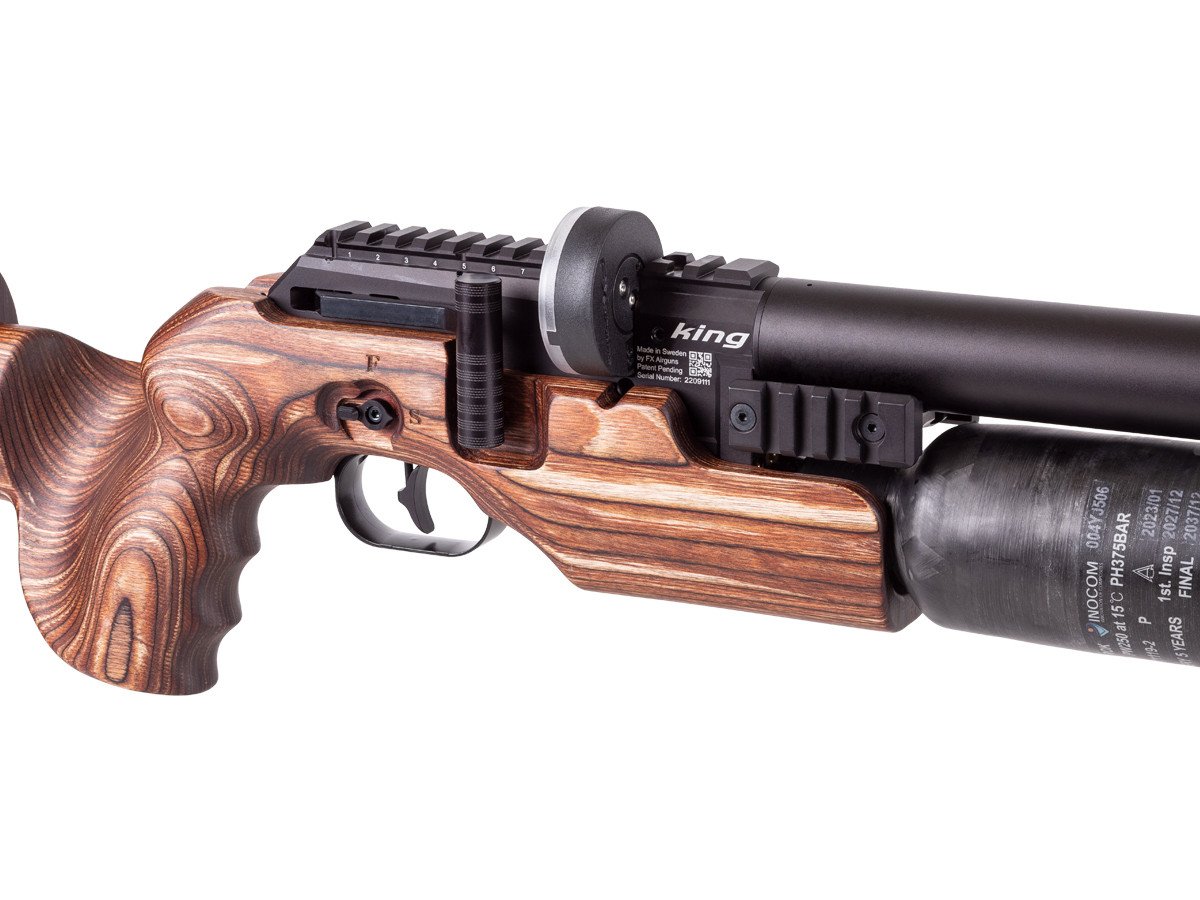 FX King PCP Air Rifle, GRS Hunter Brown - Image 5