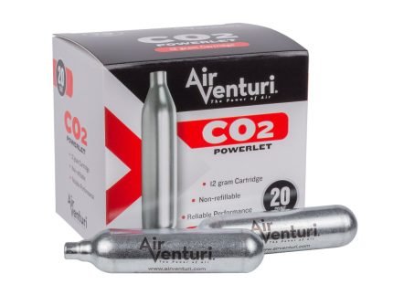 Air Venturi 12 Gram CO2 Cartridges, 20 Pack (*)