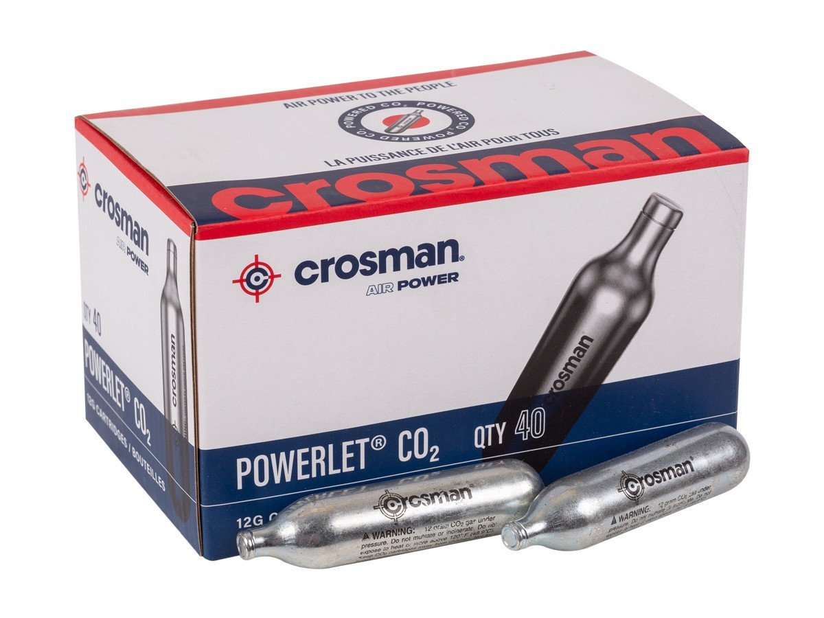 crosman-co2-40ct_1680809659.jpg Crosman 12 gram CO2, 40 Pack - Image 1